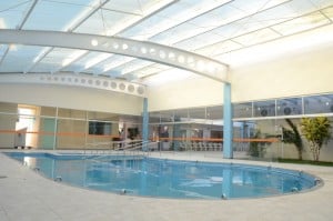 A piscina térmica foi inaugurada na manhã de hoje em Anchieta. Foto: Divulgação