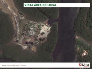 A ilha já possui sistema de abastecimento de água e energia elétrica. Arte: Lima Arquitetas