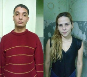 Luiz e Daslania foram presos no trevo da BR-101 em Guarapari. foto: Divulgação