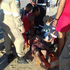 Adelso foi retirado do mar sem vida. Foto: colaborador