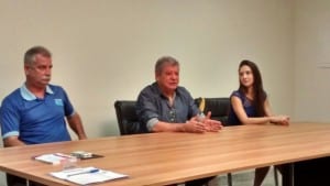 coletiva revezamento tocha olímpica