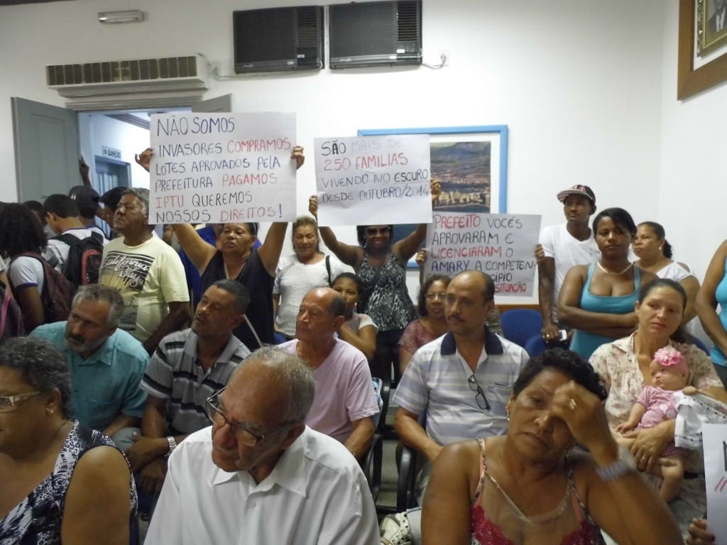Moradores de Pontal de Santa Arinda estiveram na sessão de hoje. Foto: João Thomazelli/Portal 27
