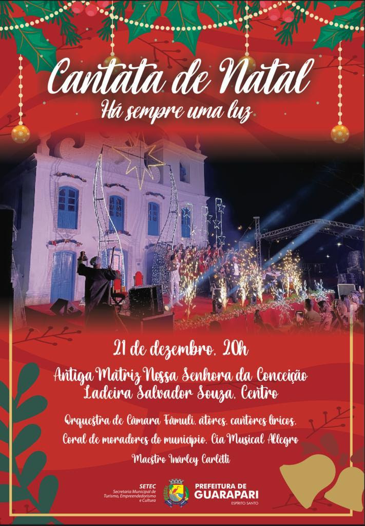 Prefeitura realiza tradicional Cantata de Natal nesta quarta feira (21) em Guarapari | Portal 27 Prefeitura realiza tradicional Cantata de Natal nesta quarta feira (21) em Guarapari | Portal 27