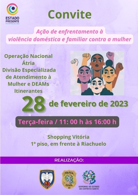 Mulheres policiais contarão com programação especial neste domingo